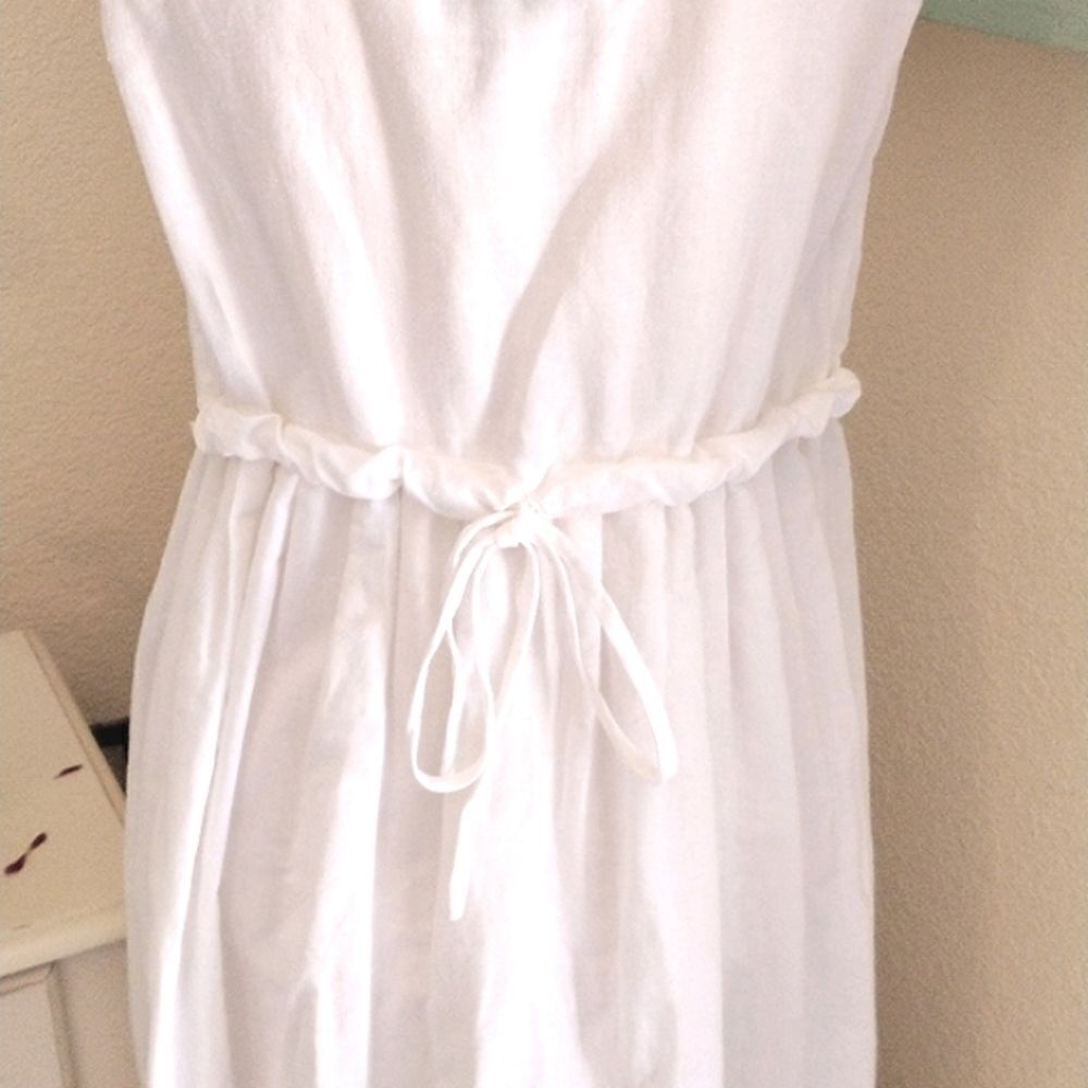Karin Stevens White Cotton Blend Dress - Picture 8 of 11